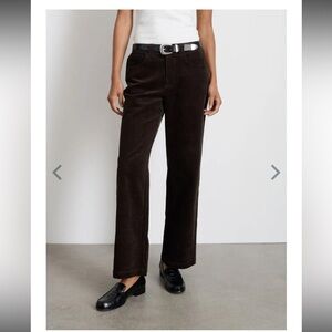 NWT Alex Mill Camden Pants pant Corduroy Chocolate brown trousers